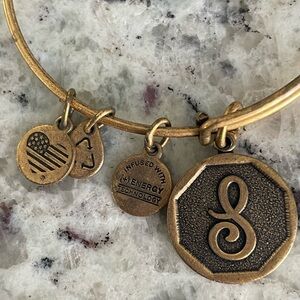 Alex and Ani “L” Monogram Bracelet